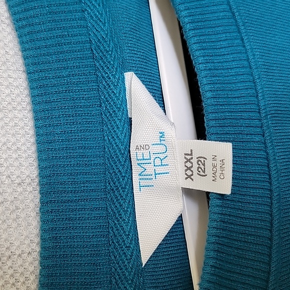 Teal Oversized Sweater - Picture 3 of 6